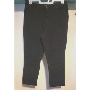 Lee Platinum Label Womens Jeans Black 16 Short Stretch Straight Leg